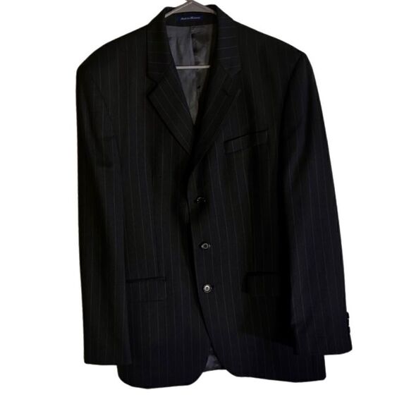 Ralph Lauren Suit- Black Pin Stripe - Picture 2 of 10